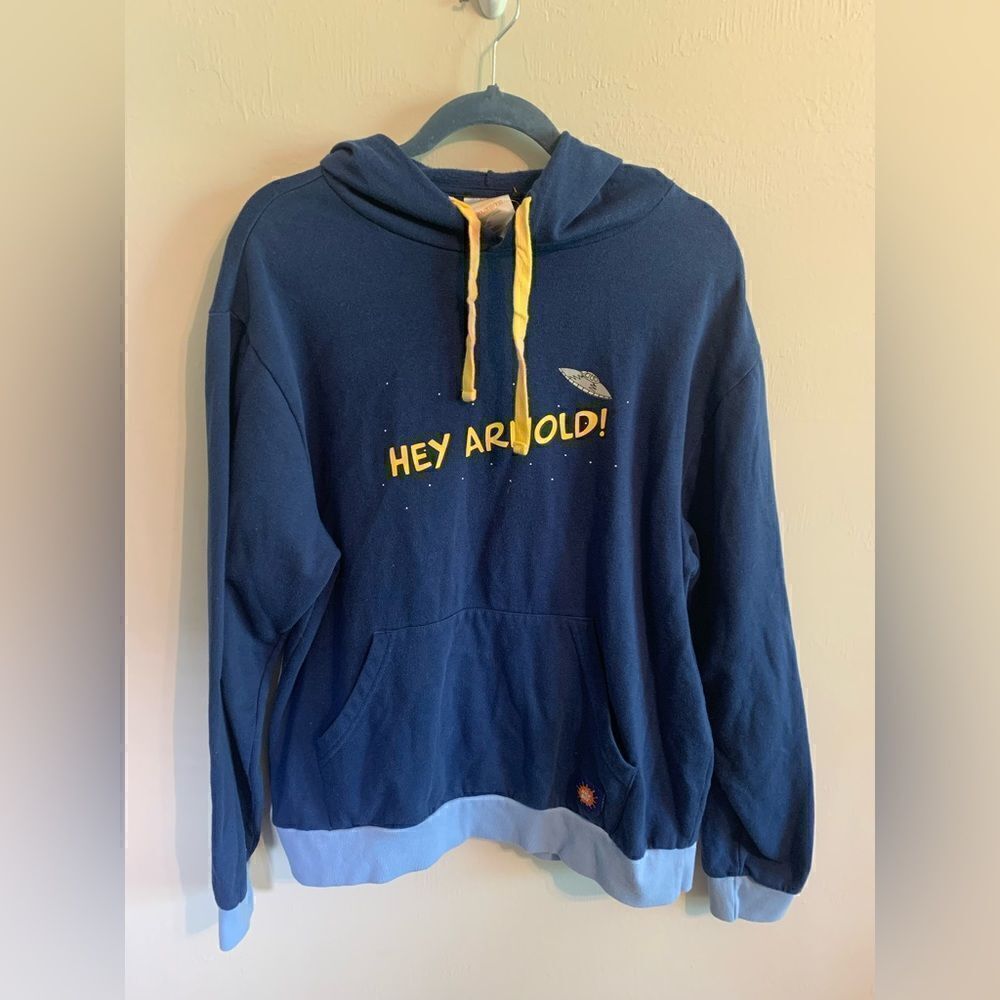 Blue Hey Arnold! “Arnold’s Halloween” Hoodie, Nick‎ Box Nickelodeon size XL